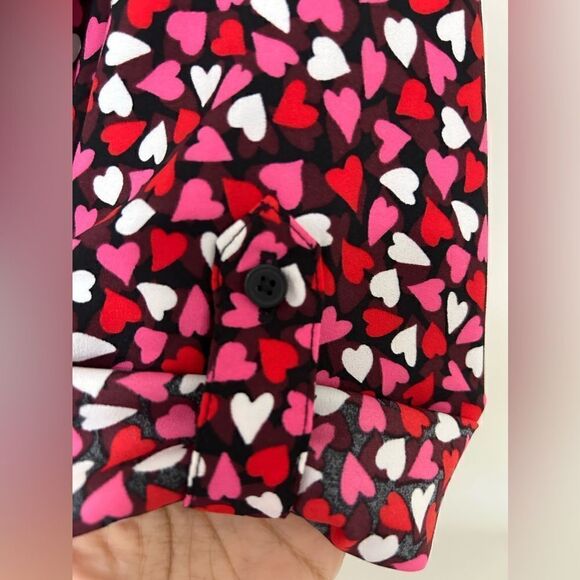 Loft Hearts Long Sleeves Belted Dress - Picture 7 of 11